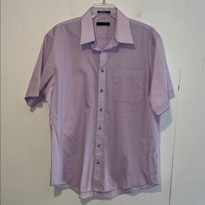 Damon Men's Light Purple Casual Button Down Shirt B